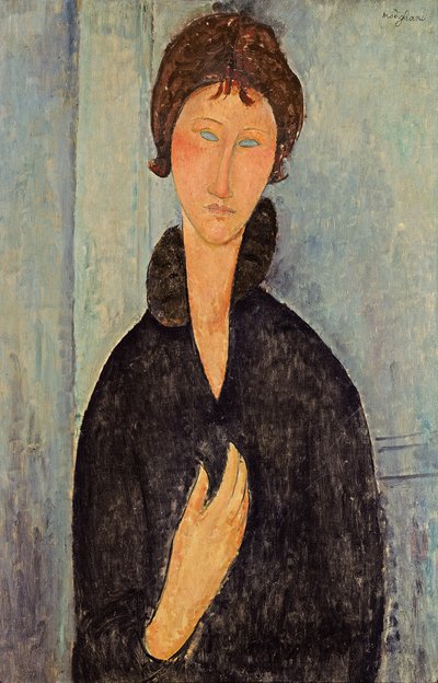 Femme aux yeux bleus, vers 1918 - Amedeo Modigliani